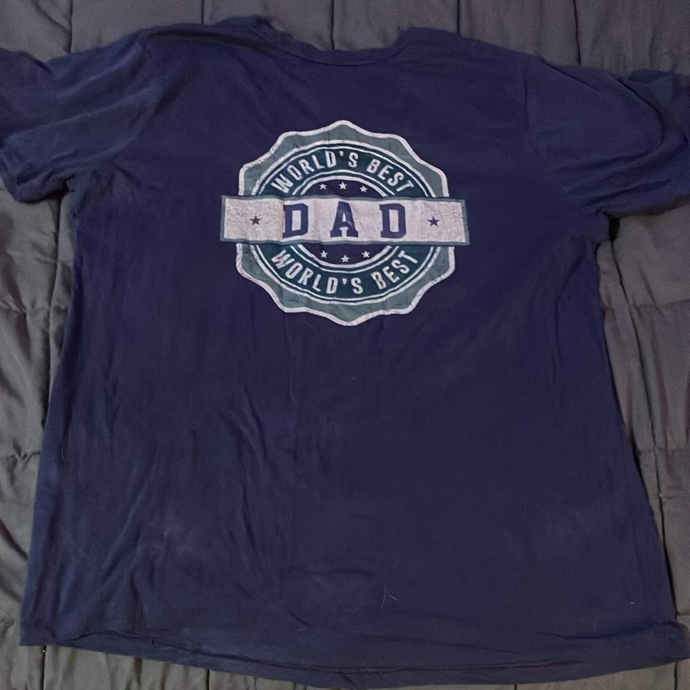 World's Best Dad Navy T-Shirt